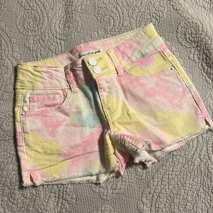 Cannula star girls tie dye shorts